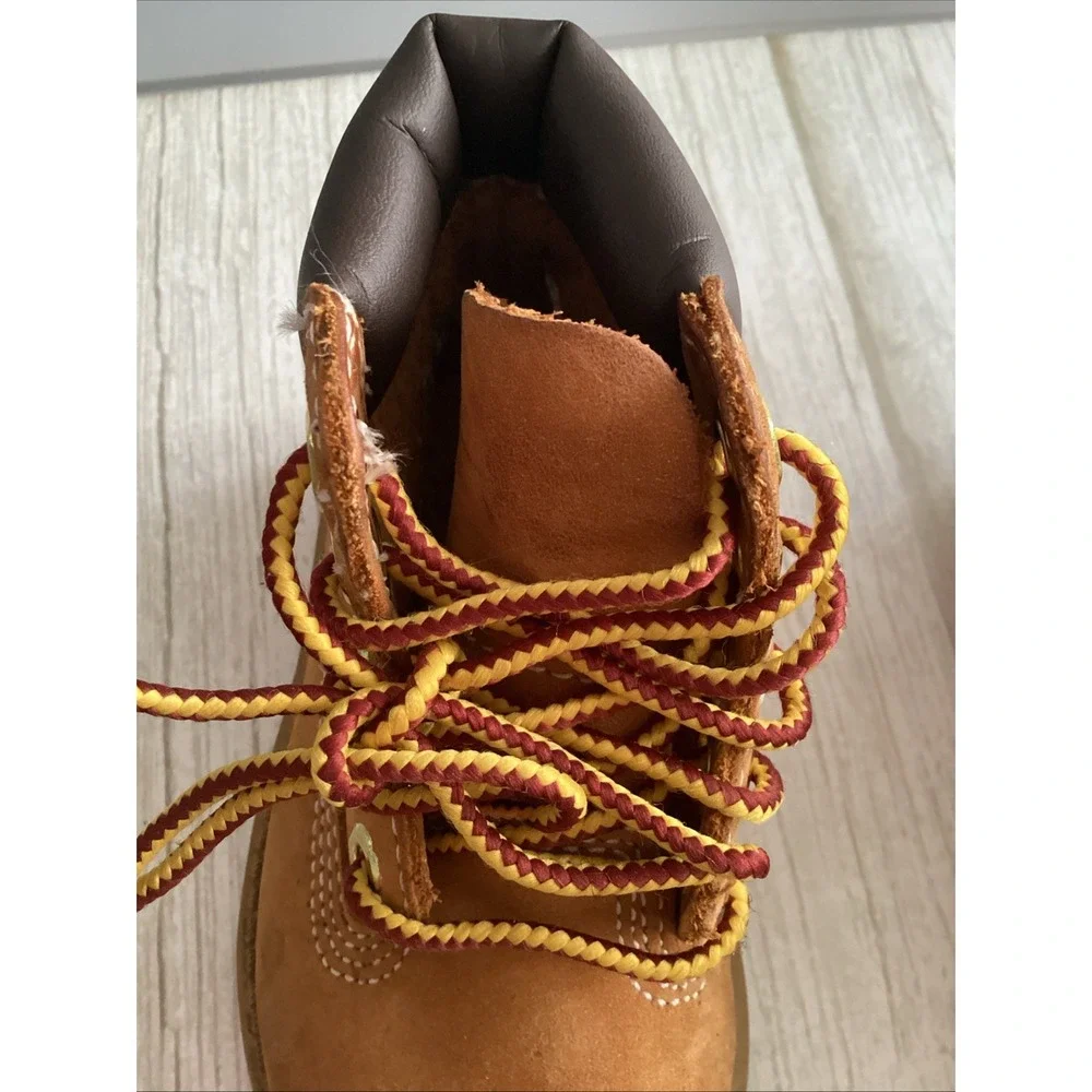 Timberland Toddler Nubuck Leather Lug Sole Lace Up Ankle Boots Brown Size 5 M US